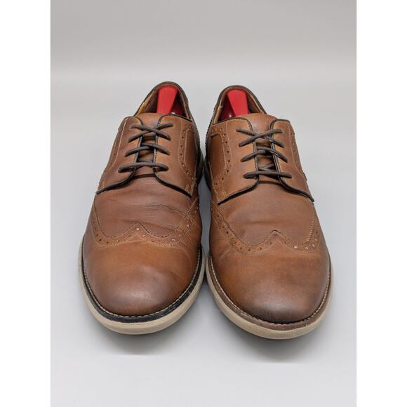 Johnston & Murphy Men\'s Holden Embossed Wingtip Dress Casual Shoes Size 11M
